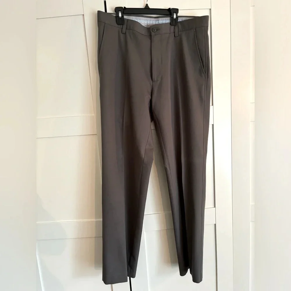 Footjoy Pants Mens 34X32 5 Pocket Performance Golf Athletic Fit FJ Gray Chino